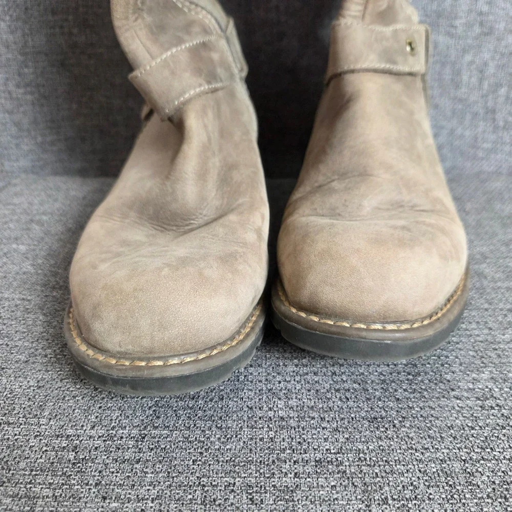 Clarks Orinoco Step Leather Riding Boots Women's 7.5M Brown Taupe